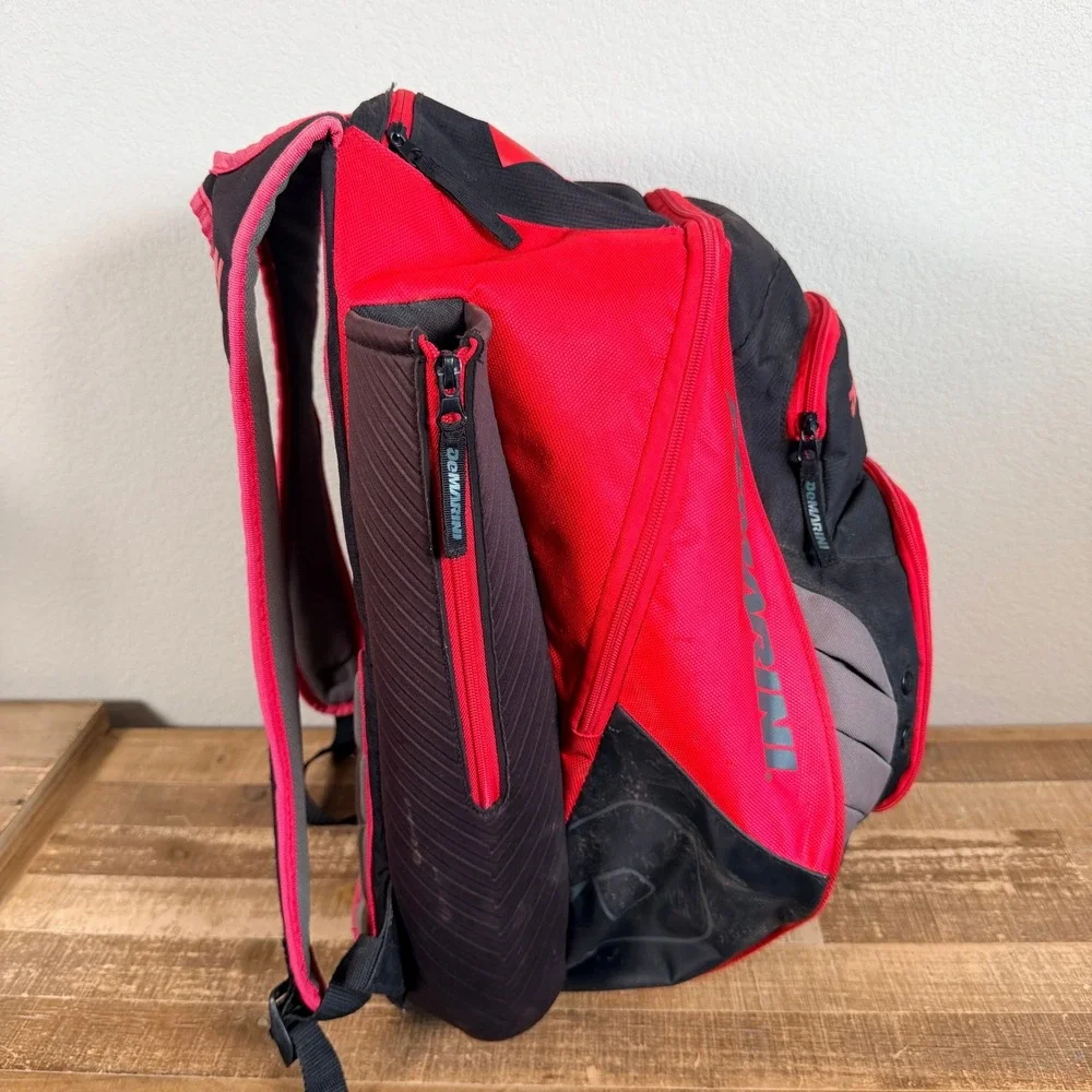 DeMarini Voodoo Paradox Backpack Red Scarlet Baseball Softball Bat Sleeves